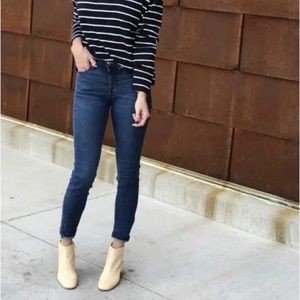 Everlane High Rise Skinny 26 Ankle Dark Wash Denim Blue Jeans